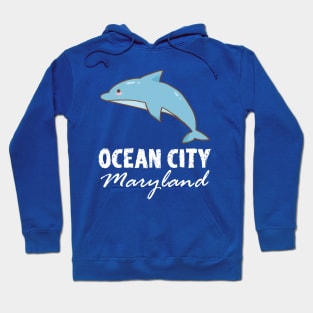 Ocean City Maryland (blue dolphin) Hoodie